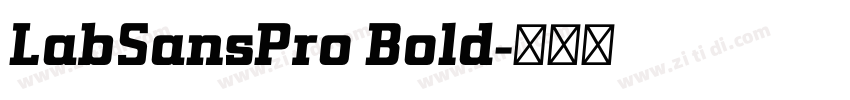 LabSansPro Bold字体转换